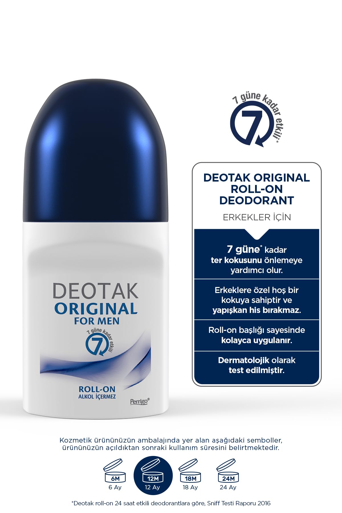 Deotak Original Erkek 7 Güne Kadar Etkili Roll-on Deodorant 35 ml