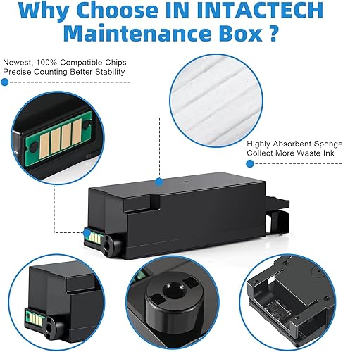 Miniatura 6 de IN INTACTECH Cartucho de tinta de sublimación SG400 SG800 y unidad de recolección de residuos compatible con impresora Sawgrass Virtuoso SG 400 SG