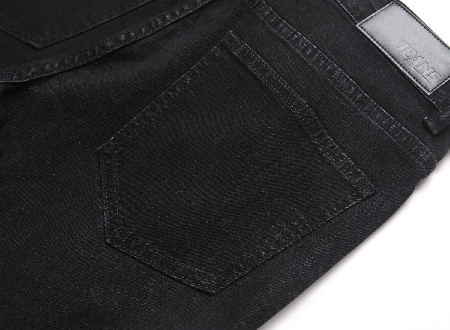 OIIIO Men's Retro Straight-Fit Stretch Jean - Image 6