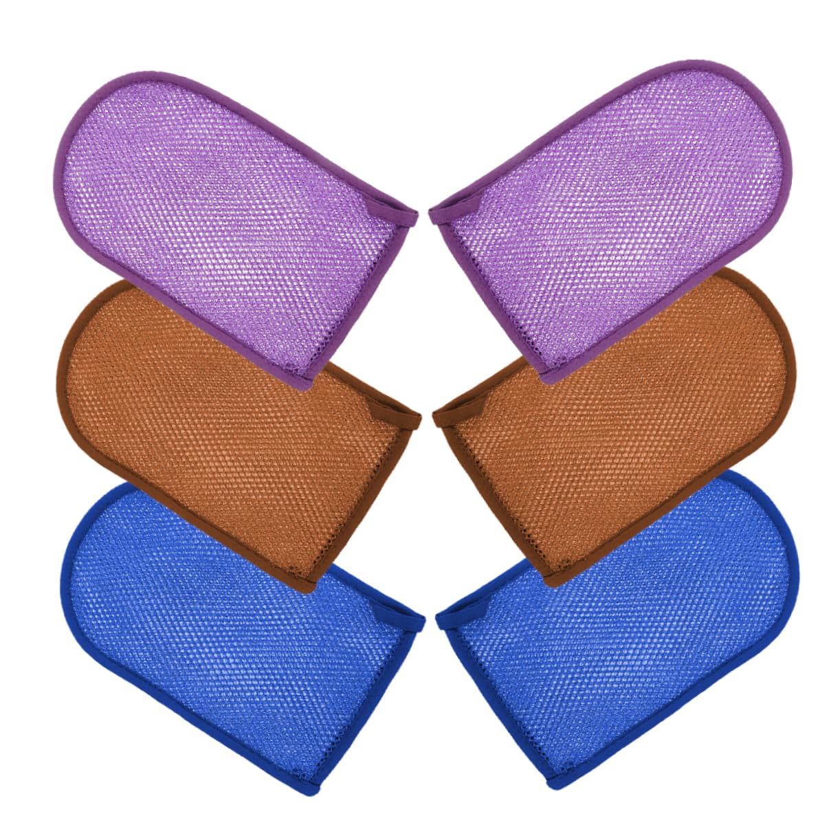 VICASKY Exfoliating Scrubber Mitts Bath Gloves Exfoliating Mittens Skin Cleaning for Bathing