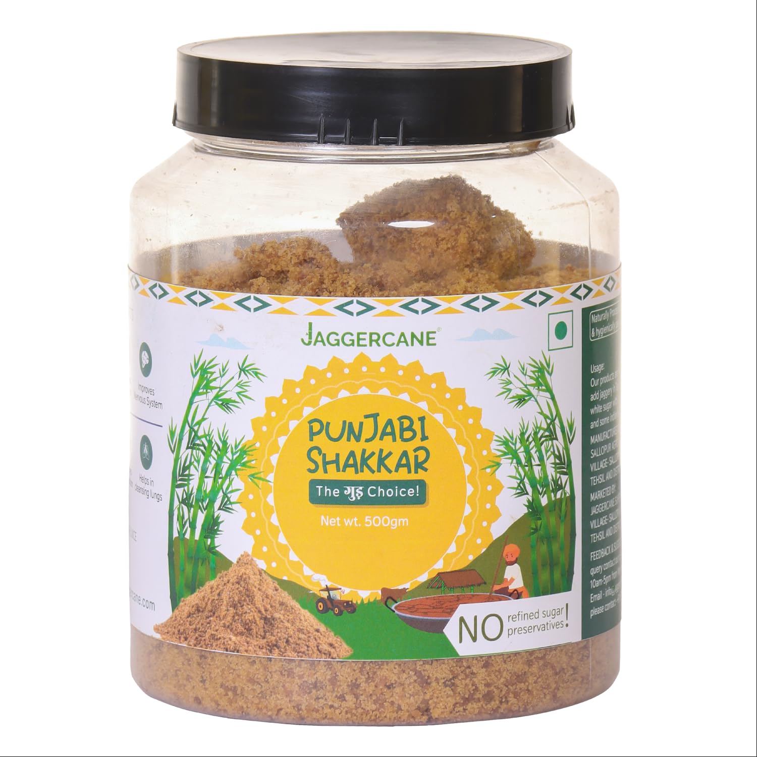 Jaggercane Pure and Natural Chemical Free Sweeteners Shakkar Powder Jaggery Powder |gluten free| Vegan| No preservatives|Add in tea and coffee|500 gm (B0CW1SHS34) Amazon Price History, Amazon Price Tracker