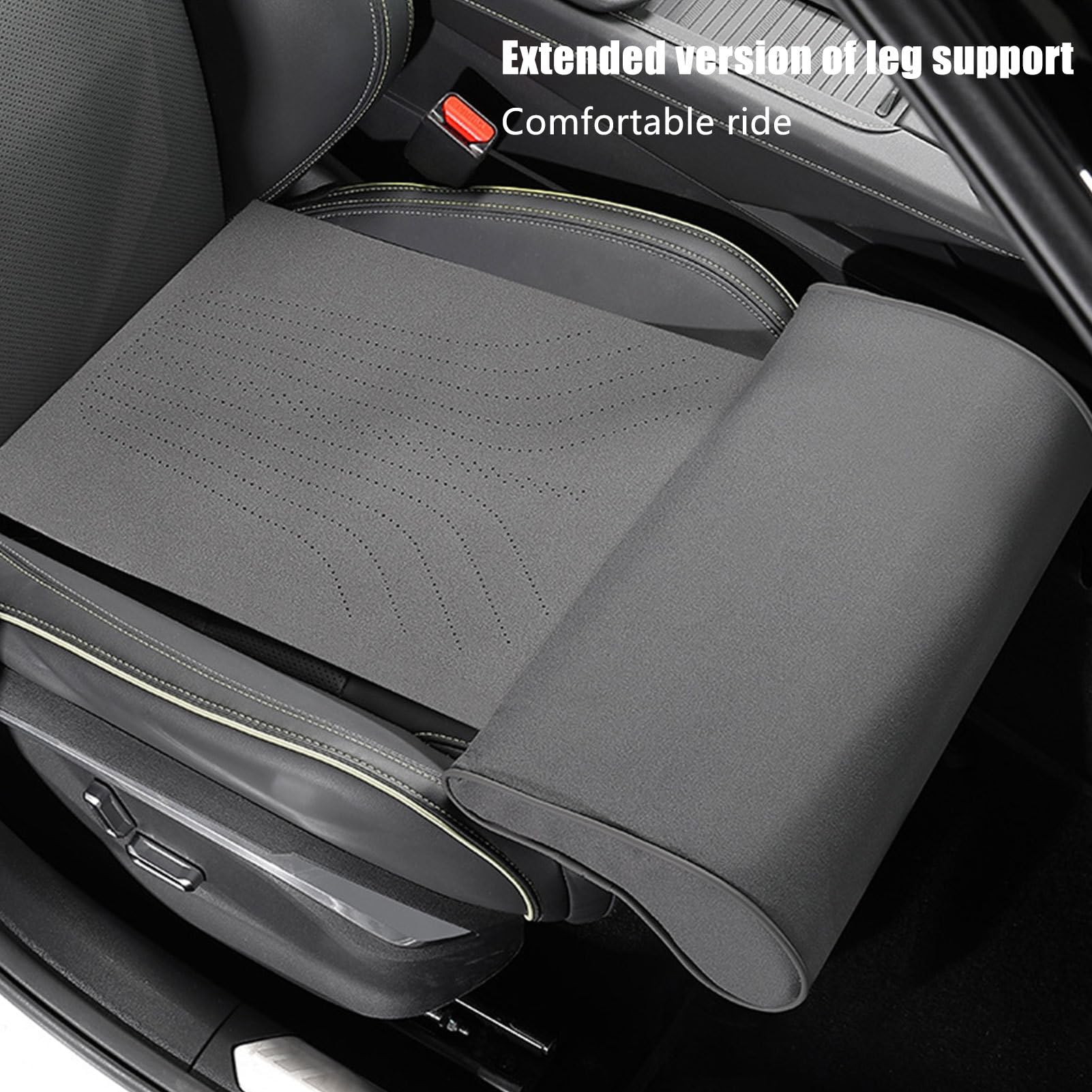 Soporte Extensor Piernas Asiento Coche Amigable Con La Piel, Transpirable, | Cojines Muslos Extensión Unisex para Coche Autobús Viaje Asiento Descanso Carretera