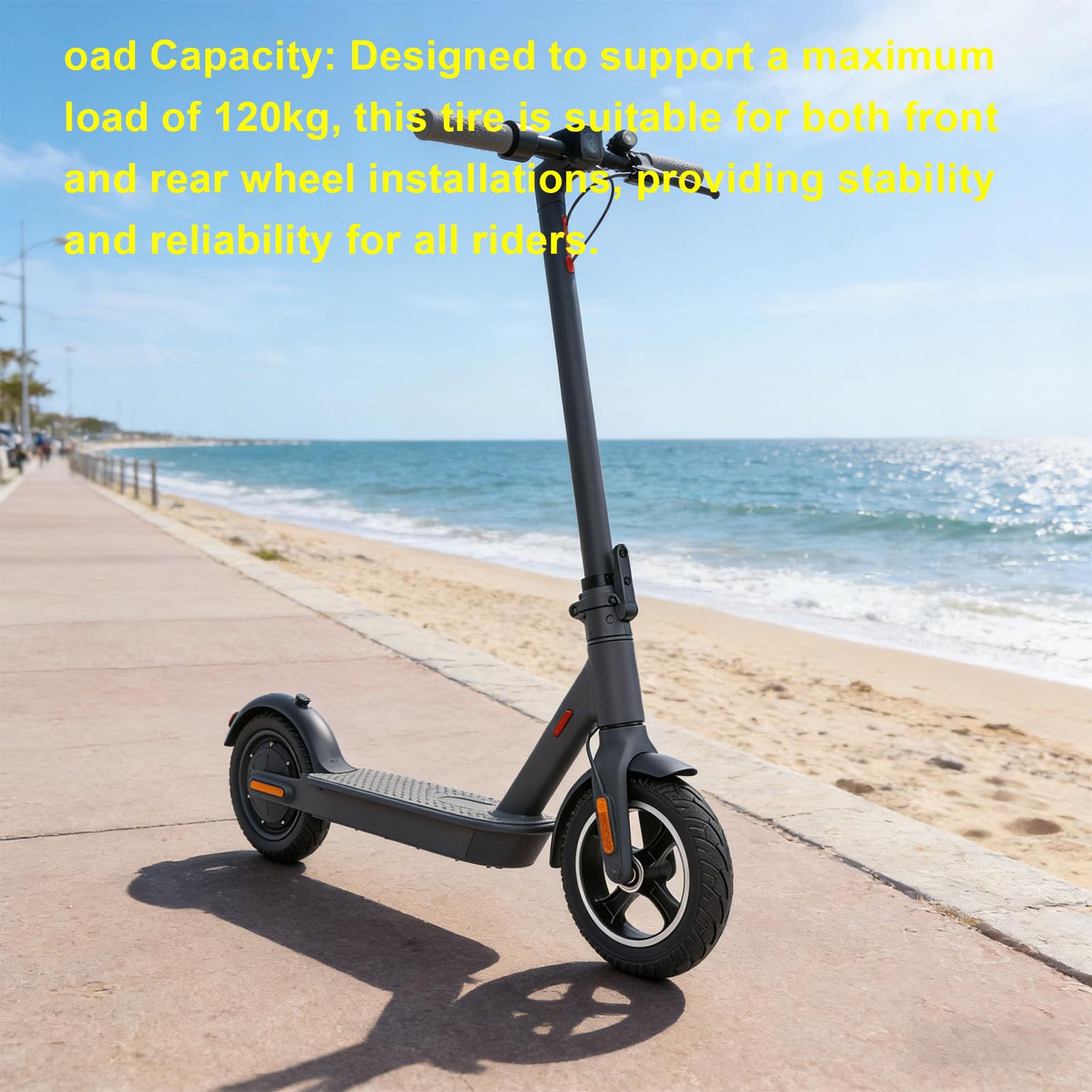 KIMISS Ruota in Gomma Piena 200x50 con | 200x50 Solid Wheel 8 pollici Scooter pneumatico a prova di foratura Airless pneumatico in gomma sostituzione ruota