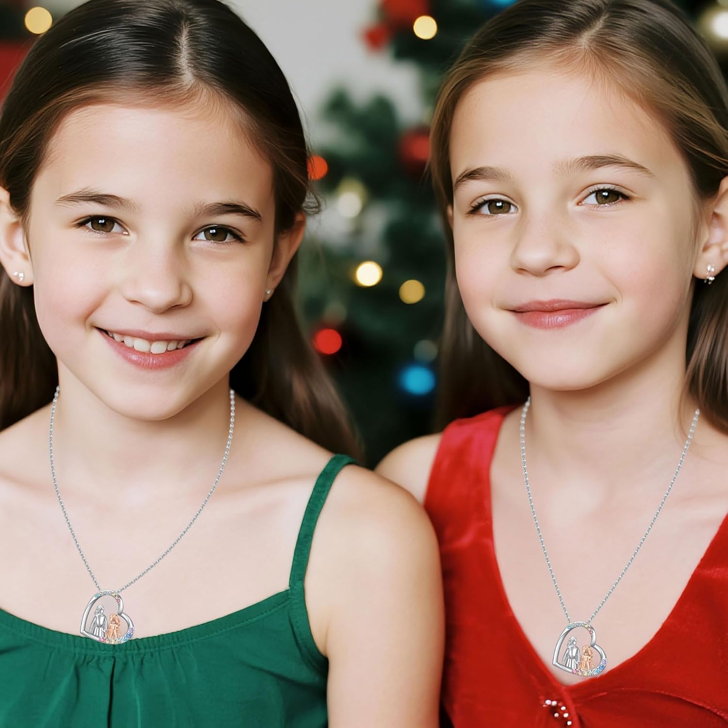 Sisters Gifts from Sister-Heart Sister Necklace for Big Little Sis-Sisters Christmas Birthday Valentines Day Gifts-Bff Friendship Necklaces - Image 2