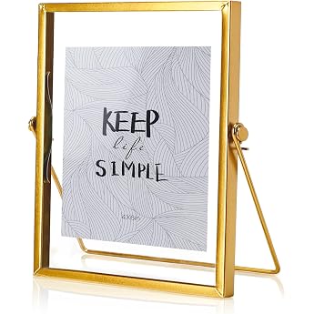 Metal Desktop Gold Photo Frame Picture Frame 15 x 20 cm