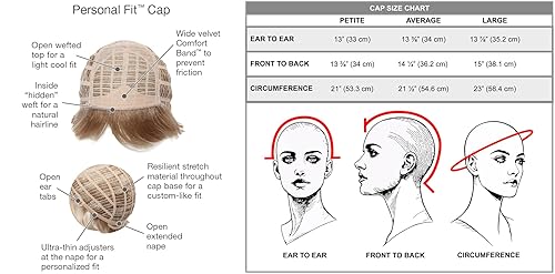 Miniatura 5 de Top Choice - Peluca Gabor color GL 27-22 CARAMEL, pelucas Gabor de 16 pulgadas de largo en capas en la parte superior de la cabeza, postizo