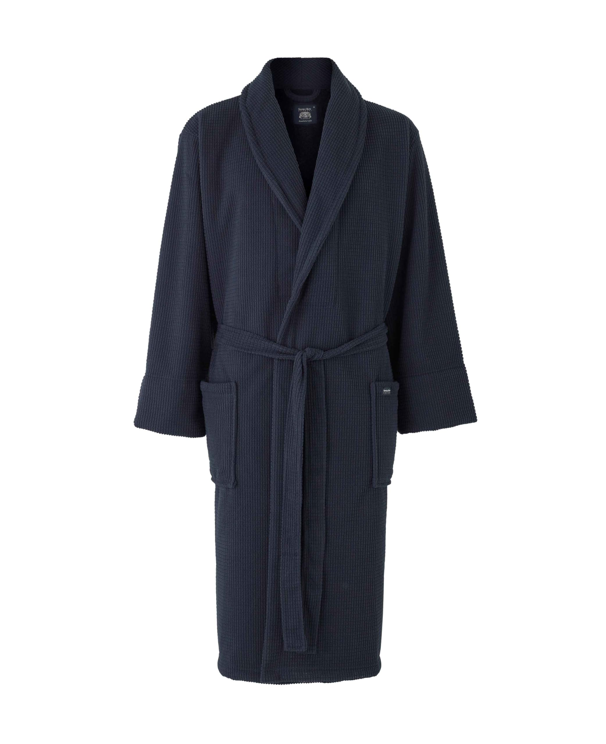 THE SAVILE ROW COMPANY LONDON Men's Lightweight Super Soft Warm Fleece Dressing Gown — view 19