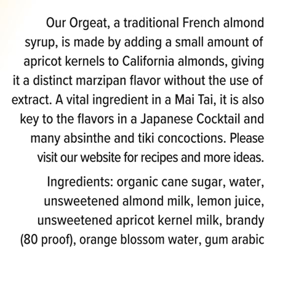 Small Hand Foods Orgeat Syrup