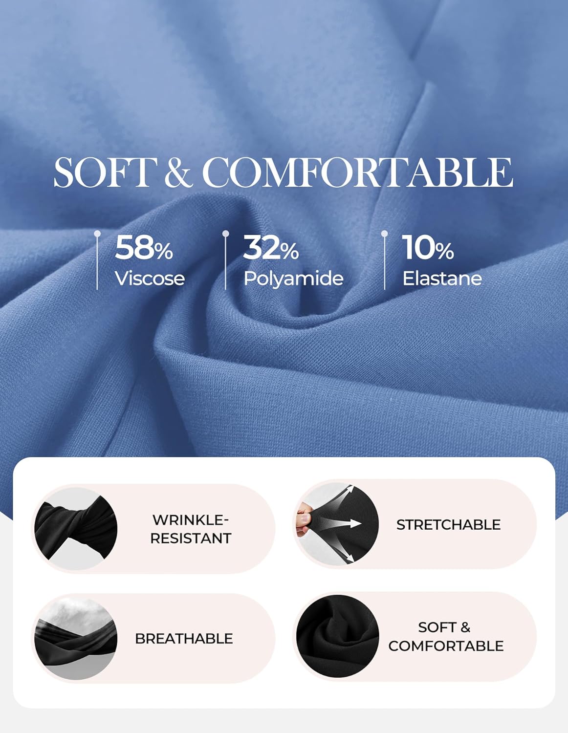 GRACE KARIN Womens 2026 Spring Short Sleeve Tops, Dressy Casual Crew Neck Peplum Shirts, Trendy Tunic Blouses with Knot - Image 6