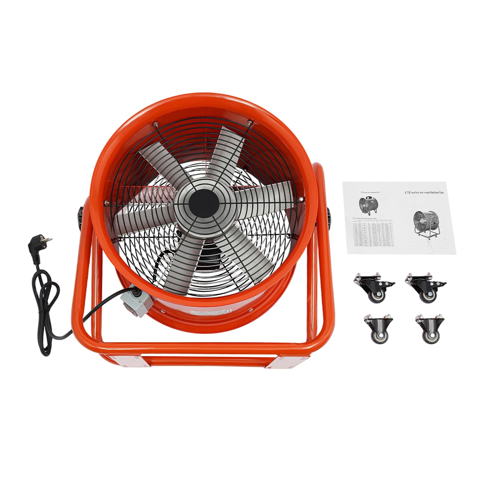 Ventilatore industriale da pavimento, suono d'uso 79 dB, 15000 m³/h, 220 V, utilizzato per la ventilazione o il raffreddamento in gallerie e fabbriche, non adatto a luoghi silenziosi come gli uffici