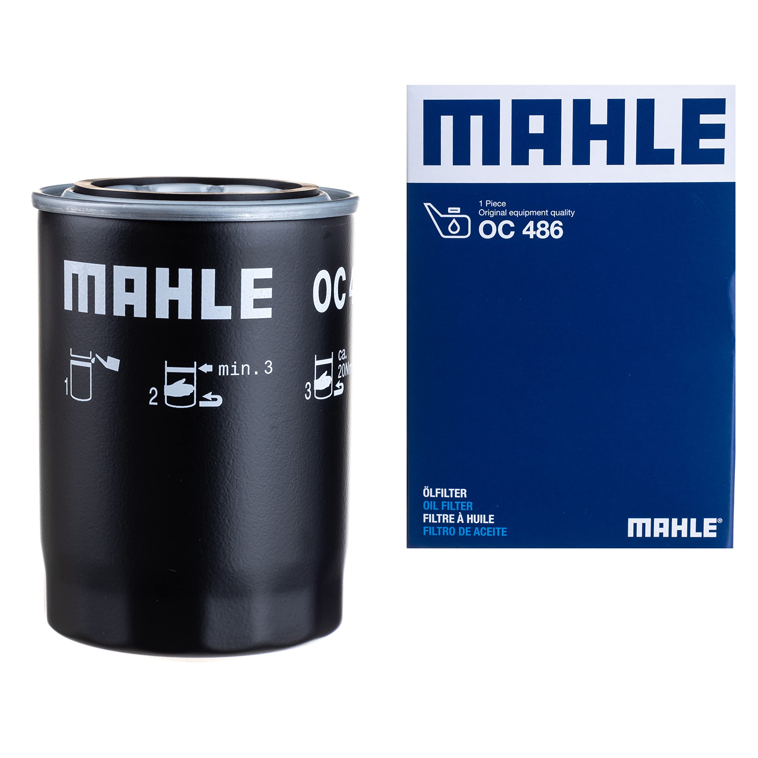 Oil Filter fits SANTANA PS10 2.8D 2002 on 8140.43P Mahle Top Quality Guaranteed