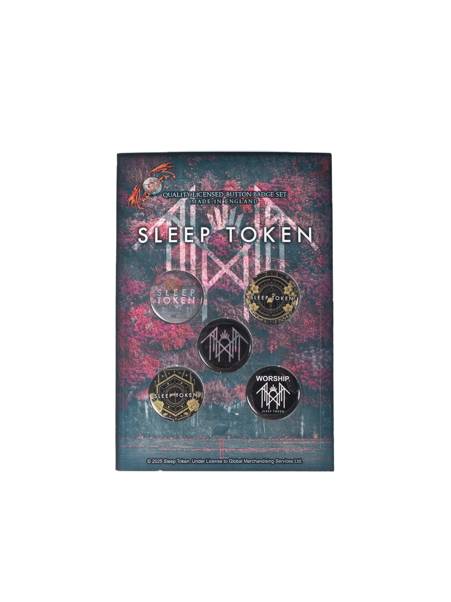 Sleep Token Even In Arcadia Button Badge Pack NEW OFFICIAL