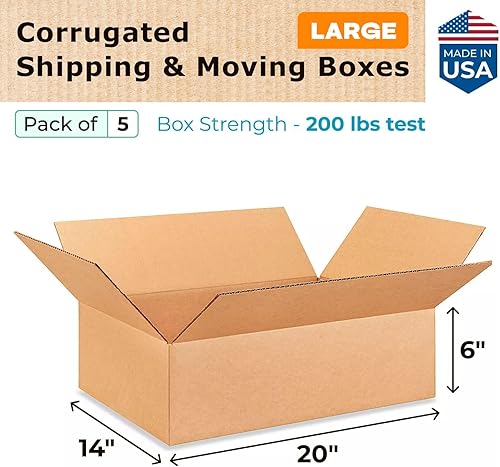 Miniatura 597 de Cajas para envío IDL Packaging - B-1266-5 de cartón corrugado, tamaño pequeño, de 12 pulgadas de largo x 6 pulgadas de ancho x 6 pulgadas de alto