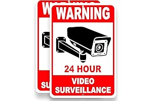 Outdoor Security Camera Warning Signs for Enhanced Home Protection: Smile You're on Camera