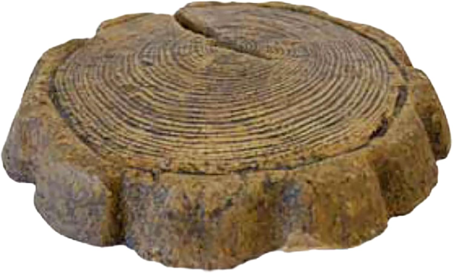 Solid Rock Stoneworks Small Log Stepping Stone- Espresso