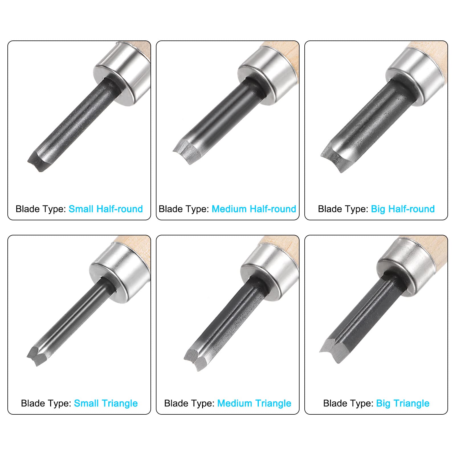 Set De 3 Couteaux De Gravure - Lames Carbone 50# - Pour Bois, Cuir, DIY - 10