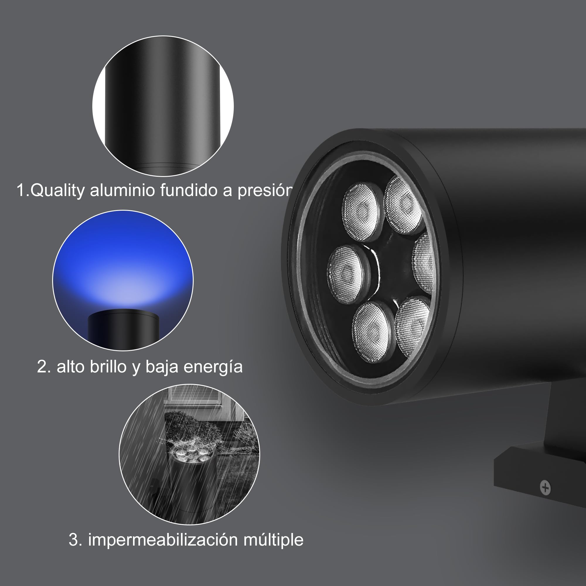 Applique da Esterno Smart LED RGBW 16 Milioni Colori, Lampada da Parete IP65 con Telecomando & App, Bianco Caldo/Freddo 2700K-6500K Dimmerabile, Luce Esterno a Muro Up&Down da Giardino