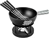 KUHN RIKON Alpenliebe Aluminium Cheese Fondue Set 22 cm Caquelon Suitable for Induction Cookers