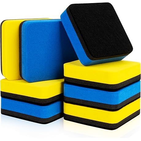8 Pack Mini Dry Erasers by [Brand name]