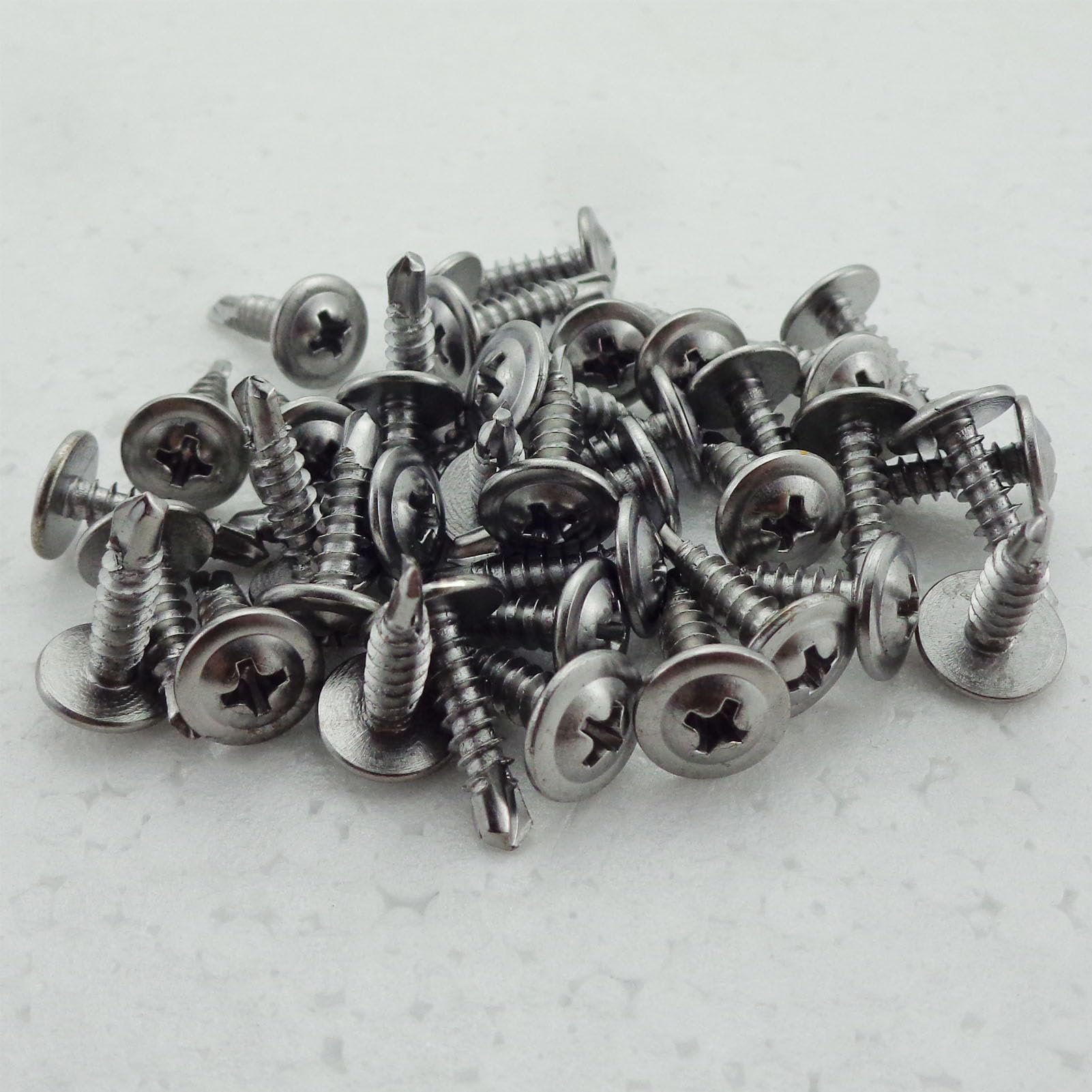 Stainless Steel Sheet Metal Screws - 100 Pack -6