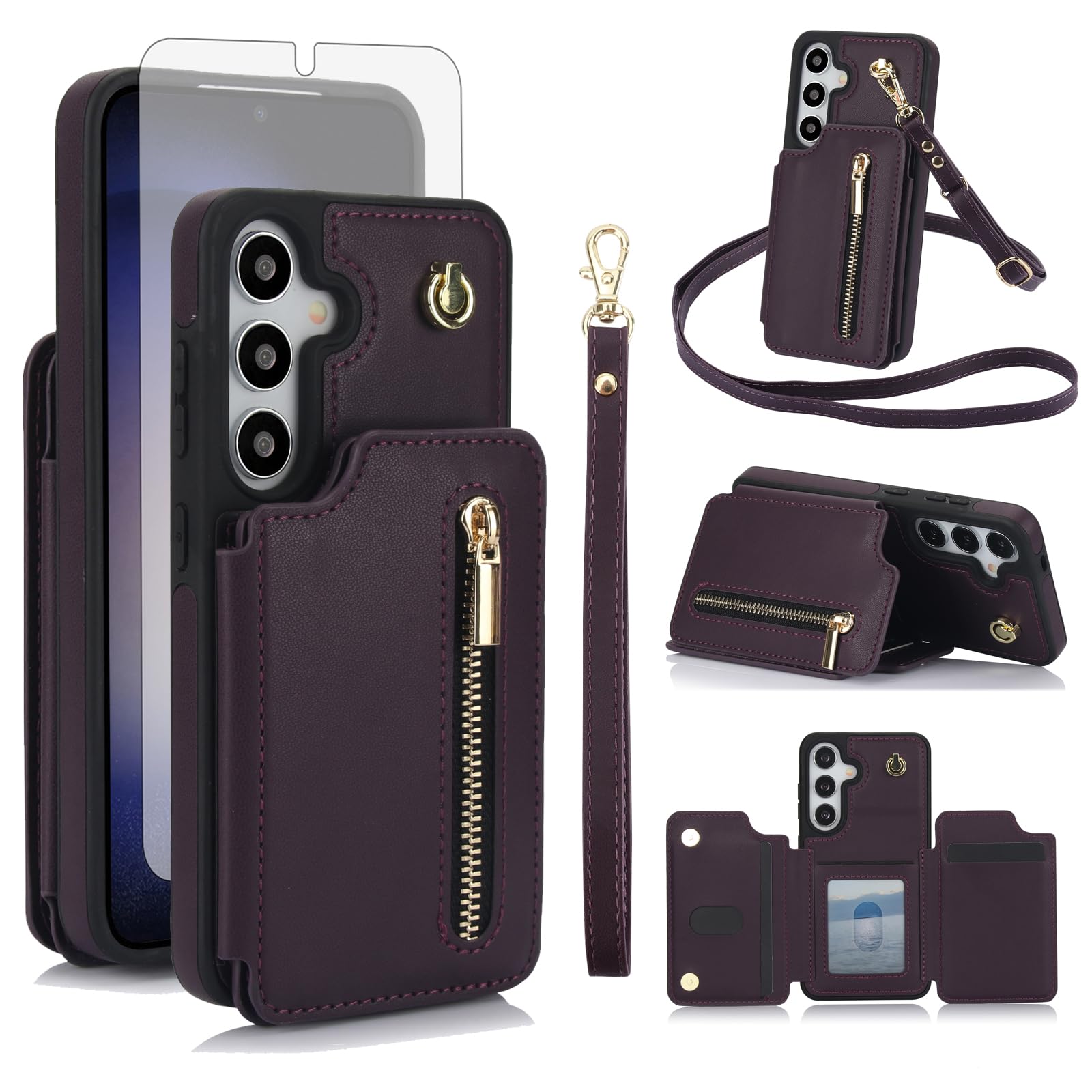 Coque Samsung S24 FE antichoc intégrale avec étui zippé anti-rayures - 8