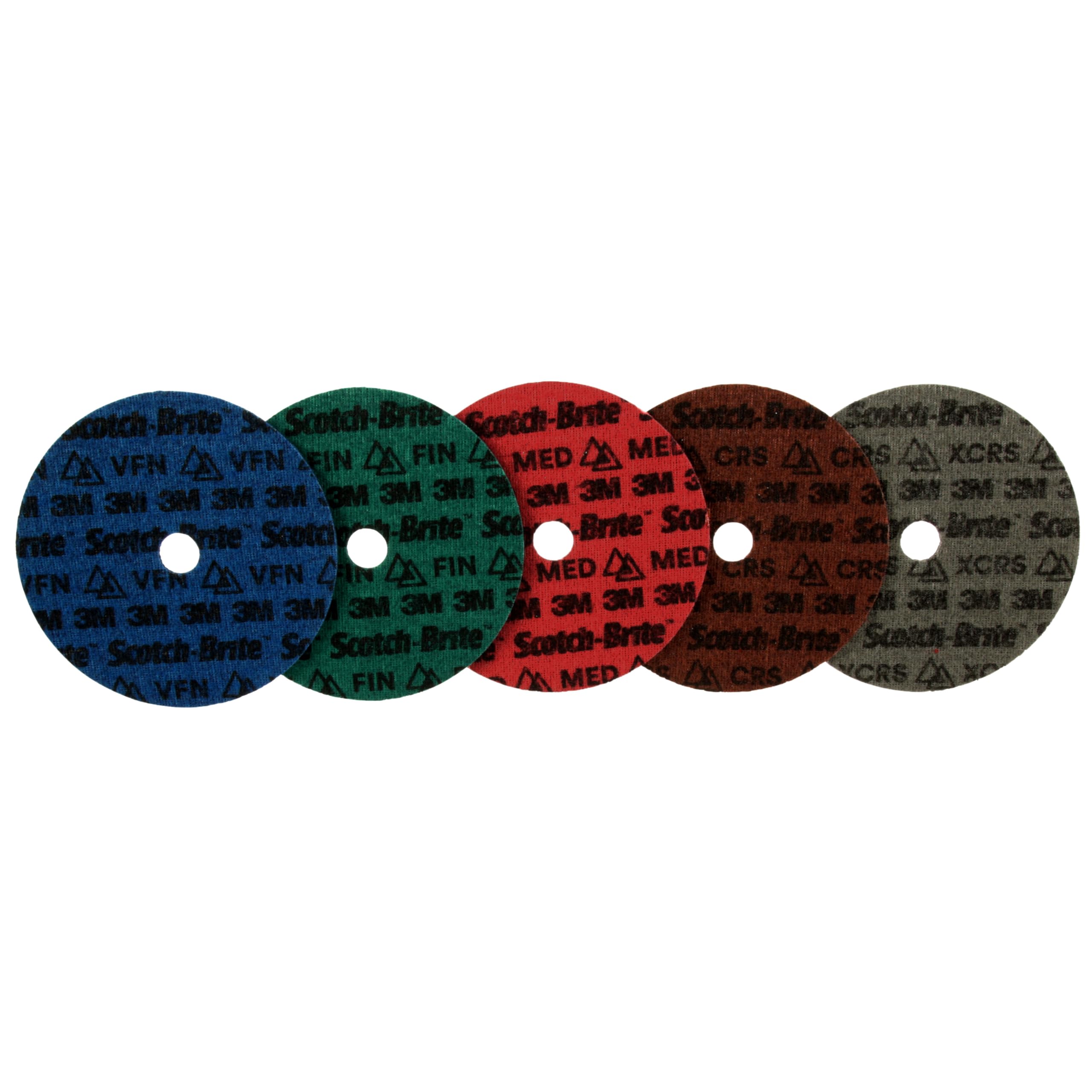 Scotch-Brite Präzisions-Vliesscheibe, PN-DH, Grob, 125 mm x 22,23 mm, 25 Stück