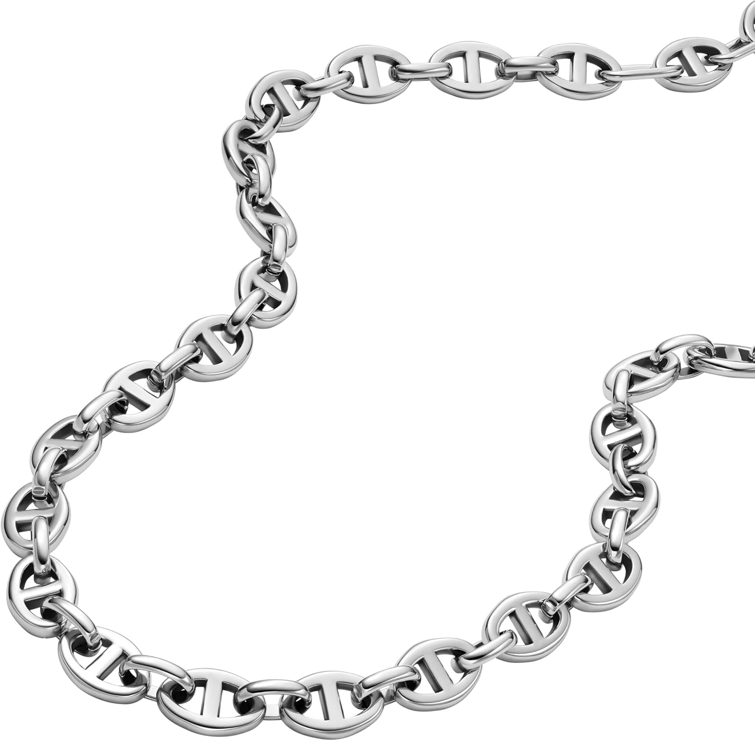 Fossil Women's Heritage D-Link Stainless Steel Chain Necklace (Model: JA7242040)