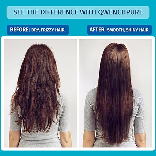 Miniatura 6 de QwenchPure Filtro de ducha para cloro: alto rendimiento, 100% KDF-55, elimina el cloro y los contaminantes, suaviza y purifica el agua dura, mejora