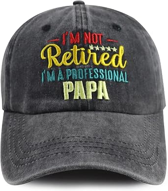 Worlds Best Dad Hat for Men, Adjustable Embroidered Papa Baseball Cap