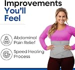 Abdominal Binder Post Surgery Tummy Tuck - Postpartum Belly Band Wrap | Post C Section Belly Binder Recovery | Stomach Compression Hernia Belt For Men or Women After Pregnancy, Hysterectomy (XXL)
