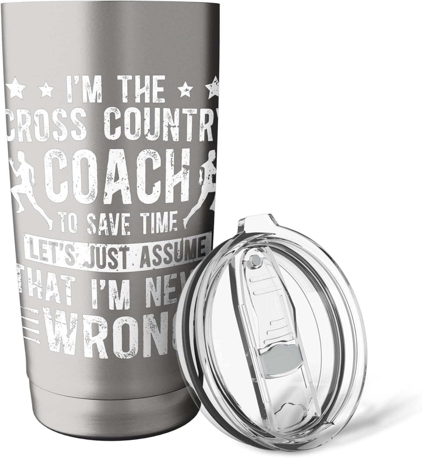 I'm The Cross Country Coach Cross Country Coaching Stainless Steel Insulated Tumbler - Image 5