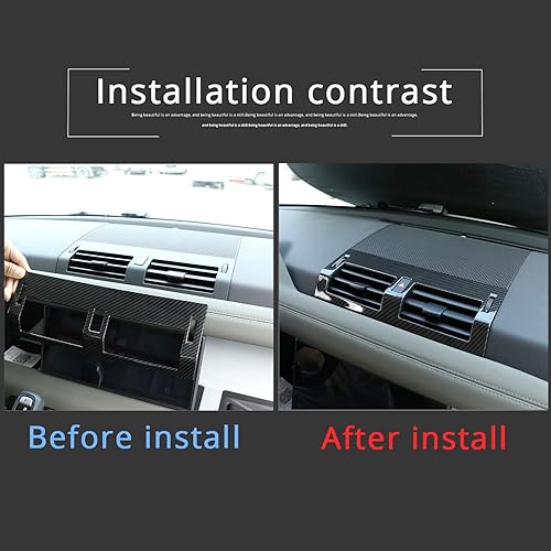 Miniatura 2 de CHEYA Cubierta de ventilación de aire acondicionado para Land Rover Defender 110 2020 (estilo de fibra de carbono)