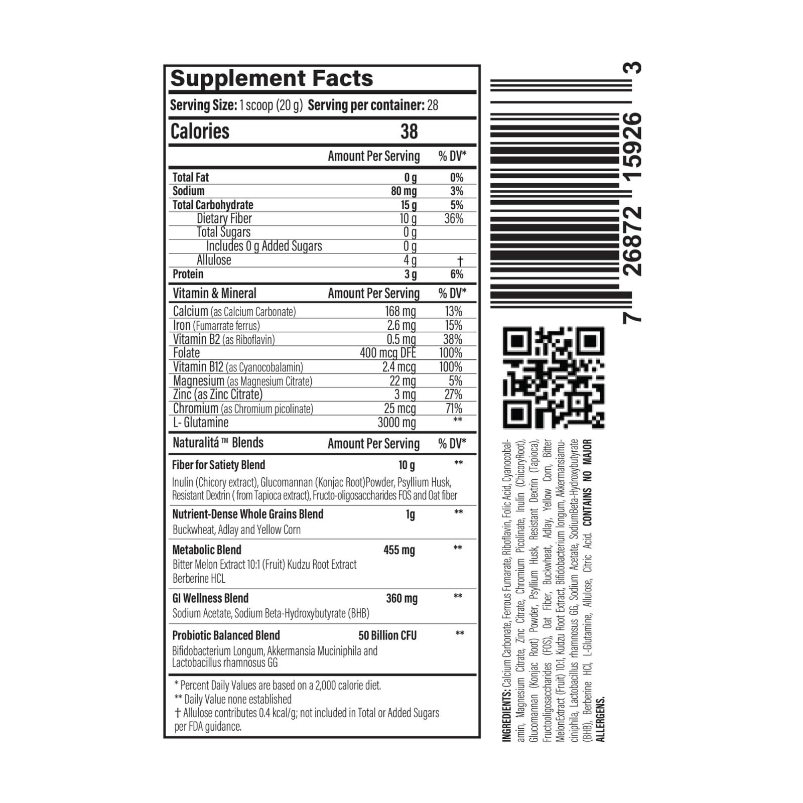 Naturalitá Craving Support Fiber with Psyllium - 28 Servings — Amazon image 7