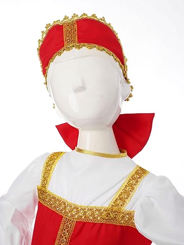 Miniatura 4 de Yartina Vestido de burbuja para niñas Brithday Princess Cosplay Party Russian Traditional Dress-up Faldas sueltas