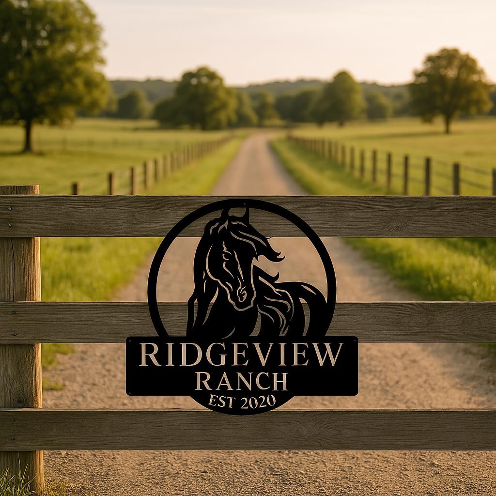 Personalized Horse Monogram by Sea Biscuit Metal Designs