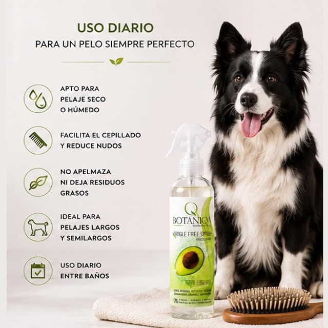 Foto 5 de 7 de Botaniqa Spray Desenredante Nutritivo para Perros, Antifrizz, con Extracto de Aguacate