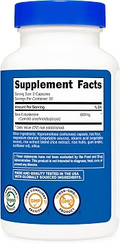 Nutricost Beta Ecdysterone (600mg) 120 Capsules, Gluten-Free