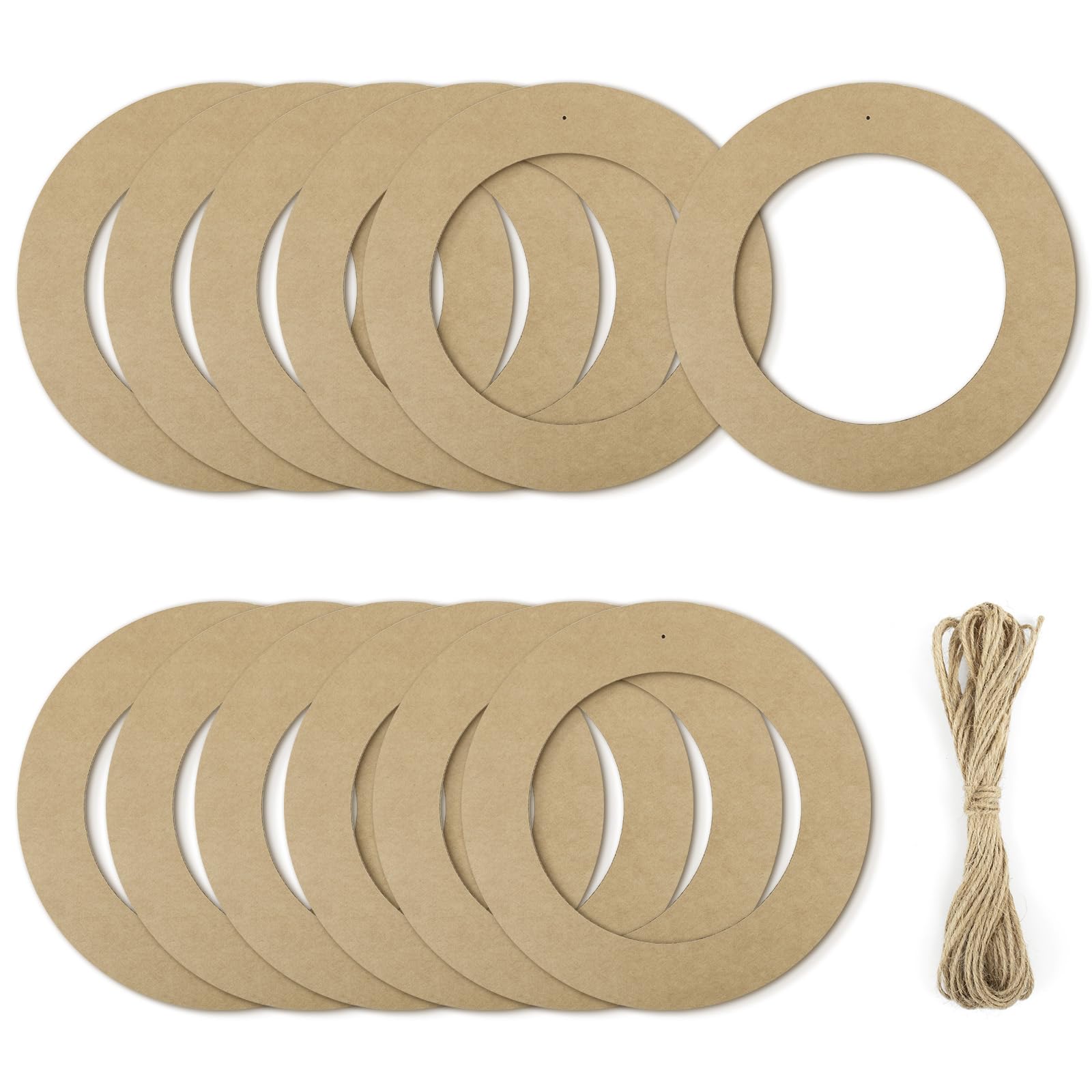 Anneaux de couronne de 30,5 cm pour composition florale et décoration suspendue DIY