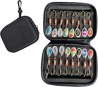 EVA Bait Storage Binder Bag, Waterproof Fishing Fly Lure & Spinner Bait Organizer, Leader Wallet Tackle Binder Case Bag