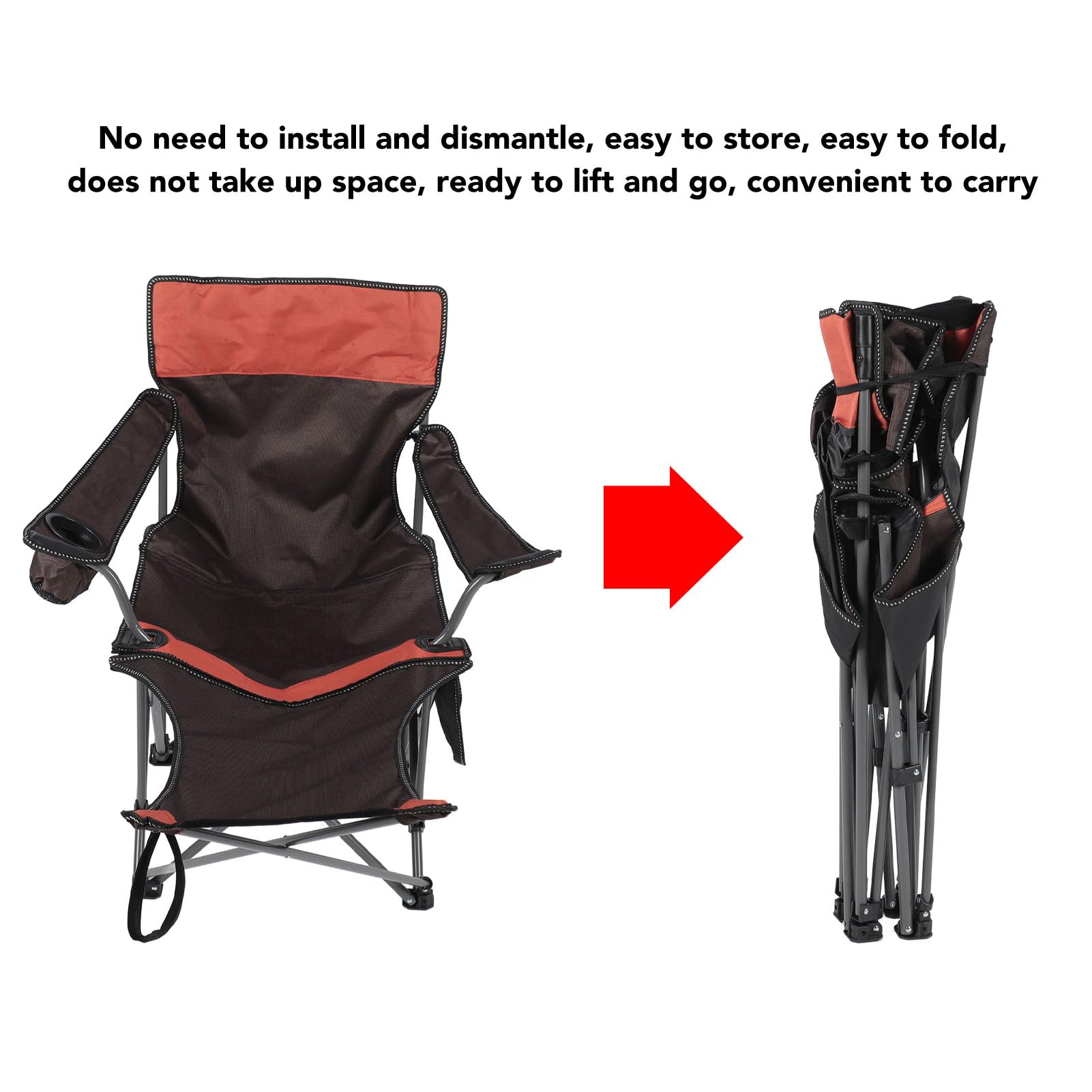 Asixxsix Tumbona Plegable para Adultos con Capacidad de 500 Libras, Silla Reclinable para Patio con Almohada Extraíble, Silla Multifuncional de Gravedad Cero para Camping, Playa, Picnic, Resistente