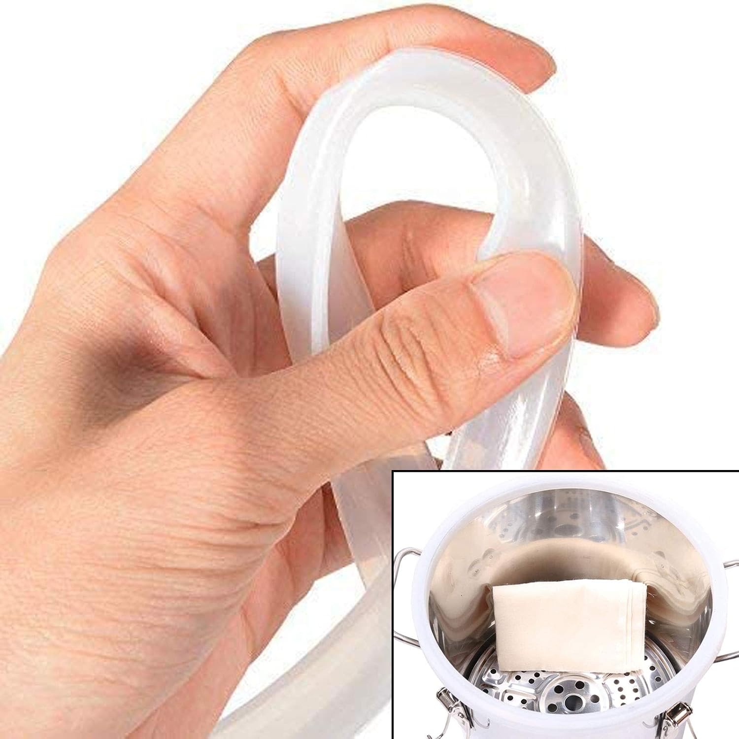 Silicone Sealing Ring Food Grade Gaskets Spare Parts for Still/water distiller/Wine Making Kit 5 Gallon