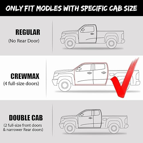 Miniatura 8 de Estribos laterales de aluminio, escalones laterales de camión Nerf Bars L+R para 200720082009201020112012201320142015201620172018201920202021 Tundra