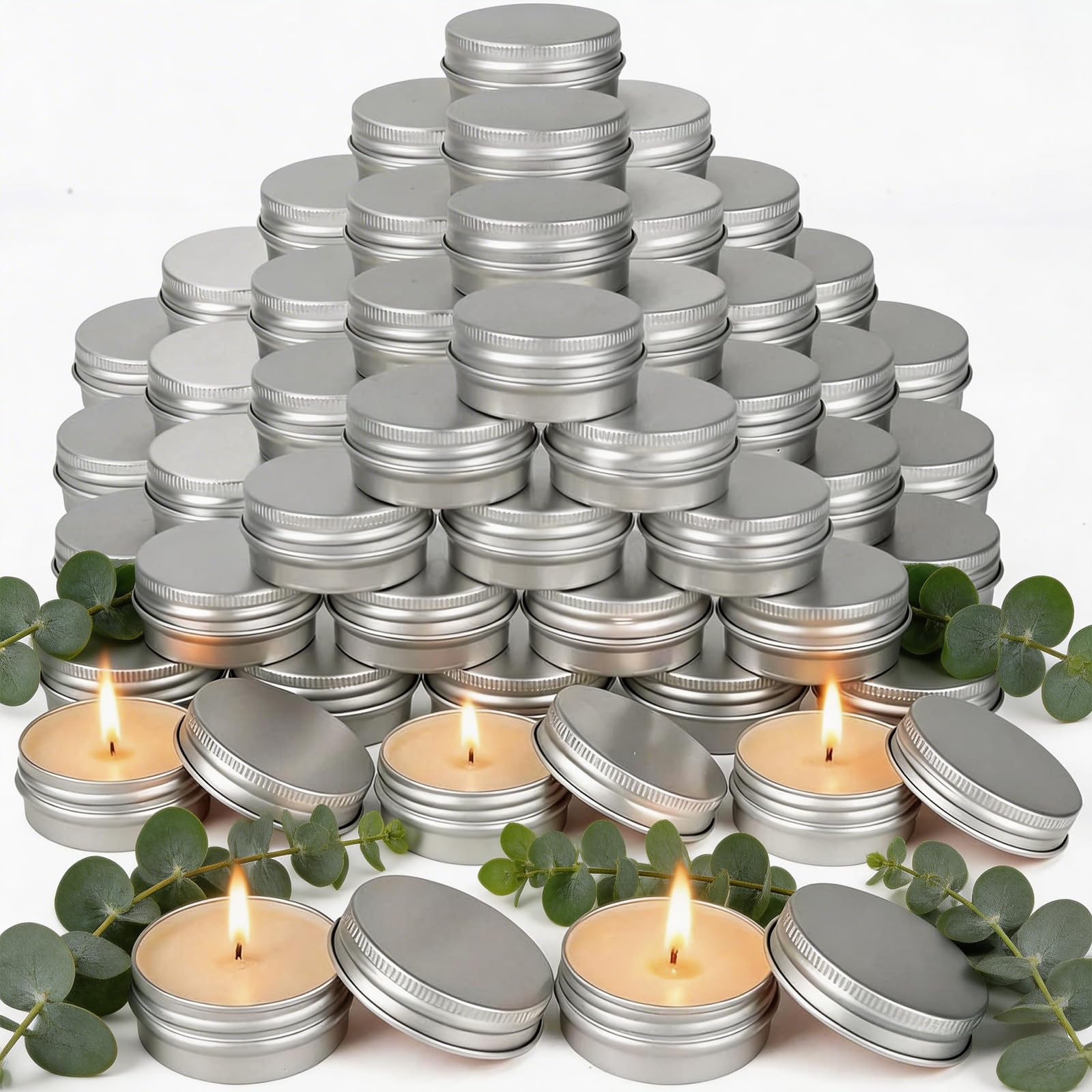 Photo 1 of Veiuwa 100 Pcs 1 Oz Mini Eucalyptus Scented Soy Candle Set,Wedding Favors for Guests Bulk 100,The Quantity of Multiple Sets Meets Your Needs for Wedding and Party Gifts and Party Favors.