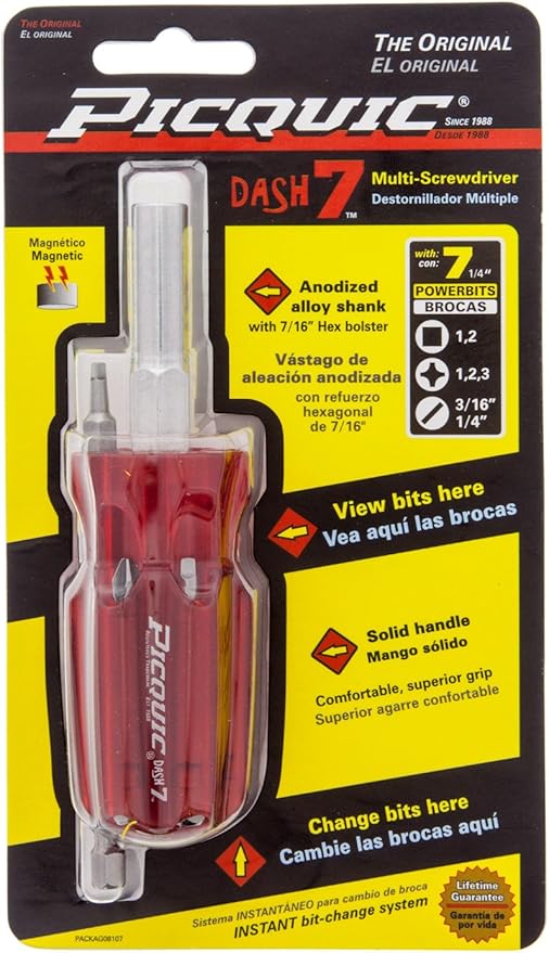 Picquic Dash 7 compact multi-bit screwdriver