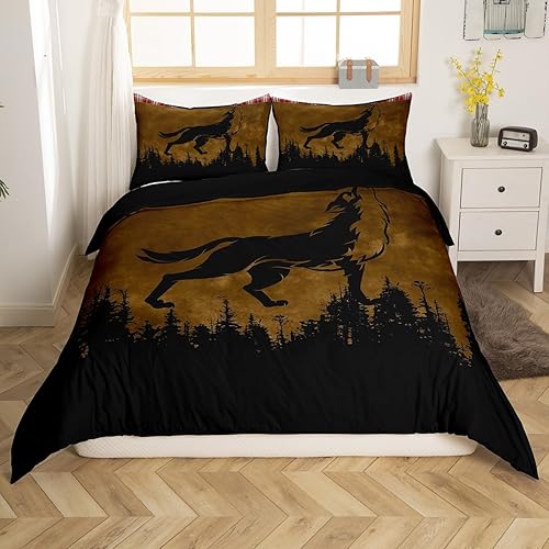 Miniatura 8 de Juego de funda de edredón de campamento feliz, juego de ropa de cama tamaño Queen, funda de edredón a rayas coloridas, ropa de cama temática de