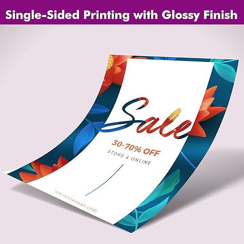 Miniatura 4 de Papel fotográfico brillante de inyección de tinta brillante, 5 x 7 pulgadas, 48 libras, papel fotográfico brillante profesional para tarjetas de