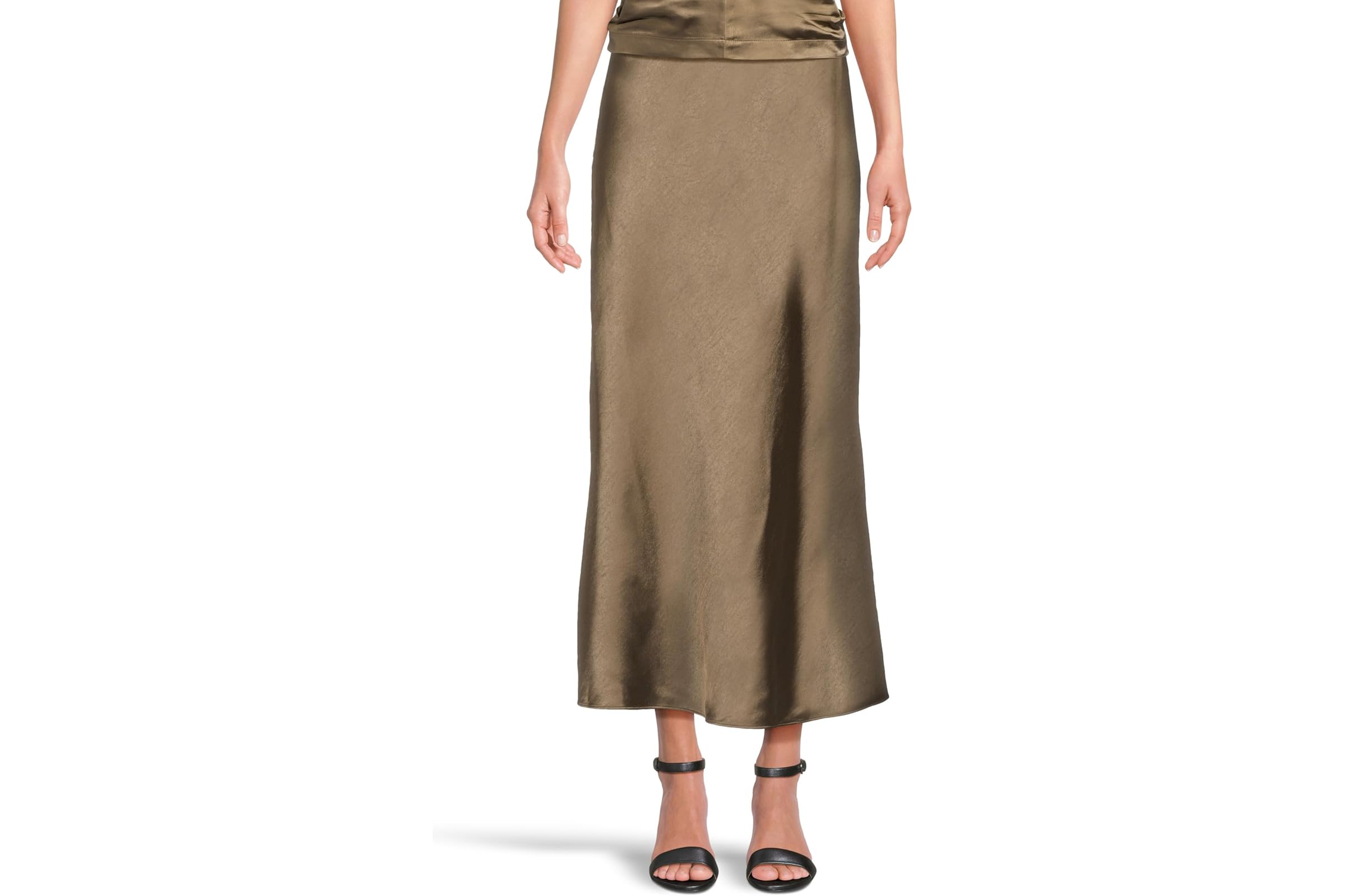 Юбка Lilla P Satin Bias Maxi Skirt