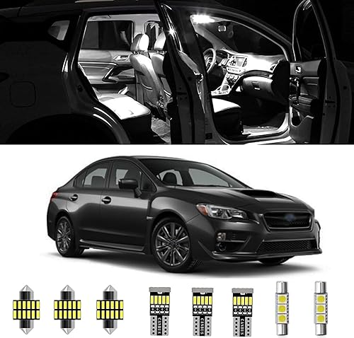AWALITED Juego de 8 bombillas LED Impreza WRX para interiores ultra brillantes para Subaru WRX, WRX STI, Impreza 2004-2018 2019 2020 2021 Subaru