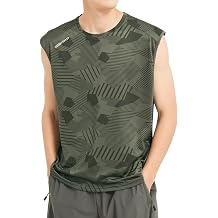 THREEGUN, Men's Sleeveless Tank Top, Large Size, Cool, Sports Shirt, Training Wear, Running, Muscle Training, Quick Drying |                 t          UV