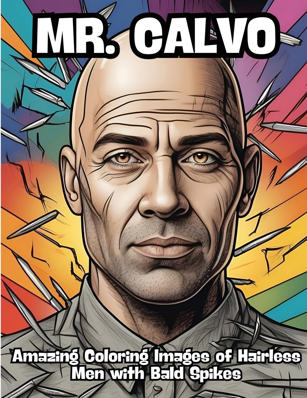 Mr. Calvo: Amazing Coloring Images of Hairless Men with Bald Spikes